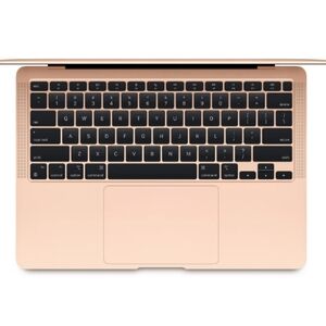 Gold Apple MacBook Air 13.3  Inch  With M1 Chip , 8GB RAM & 256GB SSD